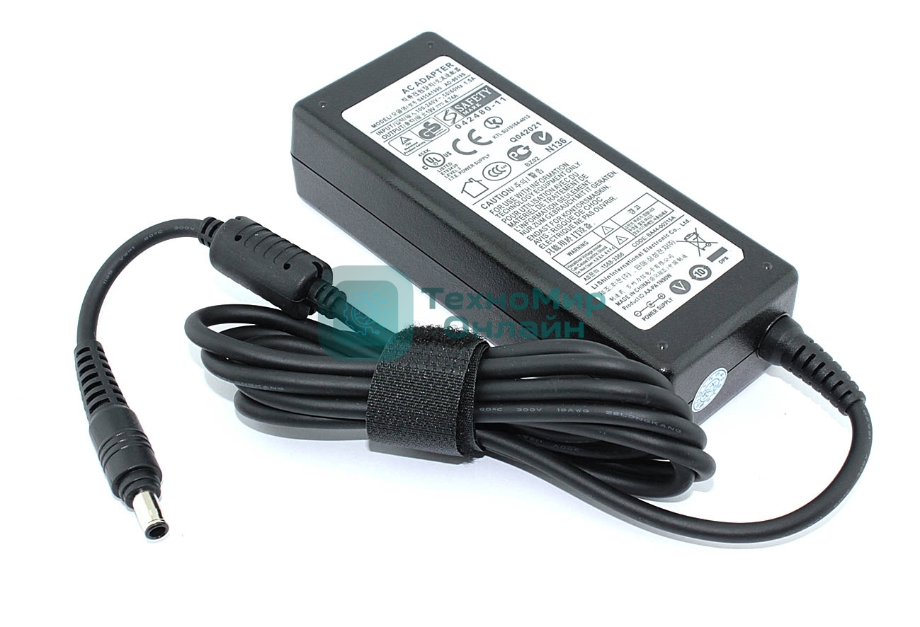 Блок питания (сетевой адаптер) для ноутбуков Samsung 19V 4.74A 90W 5.5x3.0мм