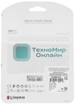 Накопитель SSD Kingston 512Gb M.2 KC3000 SKC3000S/512G (PCI-E 4.0 x4, up to 7000/3900Mbs, 3D TLC, NVMe, 400TbW, Phison E18, 22х80мм, LP heatsink)