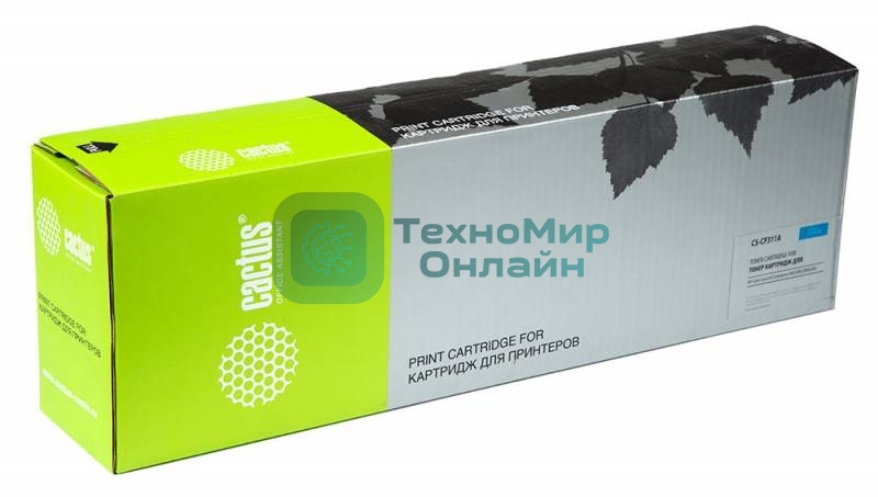 Картридж лазерный Cactus CS-CF311A голубой (31500 стр.) для HP Color LaserJet Enterprise M855