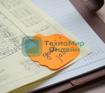 Блок самоклеящийся бумажный Stick`n 21178 70x70 мм, 50 листов, 70 г/м2, неон, оранжевый вырубной 