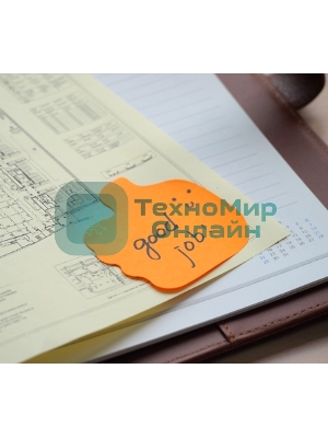 Блок самоклеящийся бумажный Stick`n 21178 70x70 мм, 50 листов, 70 г/м2, неон, оранжевый вырубной 