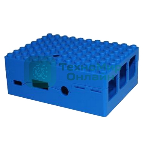 Корпус RA184 blue для микрокомпьютера Raspberry Pi 3 ACD Blue ABS Plastic Building Block case for Raspberry Pi 3