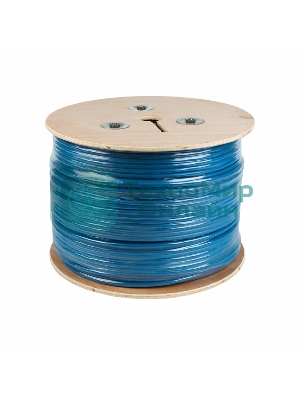 Кабель Rexant витая пара, F/UTP, категория 6, 4 x 2 x 0,57 мм, PVC, внутренний, синий, 305м