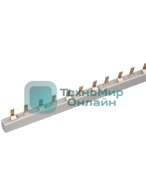 Шина соединительная типа IEK YNS21-2-063PIN (штырь) 2Р 63А (дл.1м) IEK