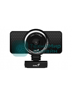 Веб-камера Genius eCam 8000 1920x1080, 30 кадр/с, USB Type-A, микрофон (шумоподавление), универсальное крепление