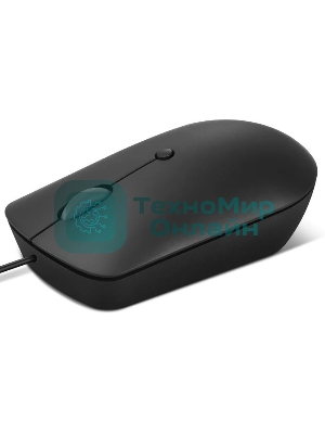Мышь проводная Lenovo 400 черный, 2400 dpi, USB-C, кнопки - 4