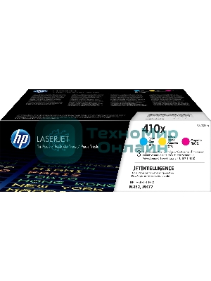 Картридж лазерный комплект HP 410X (CF252XM) голубой/пурпурный/желтый для HP Color LaserJet Pro M377/M452