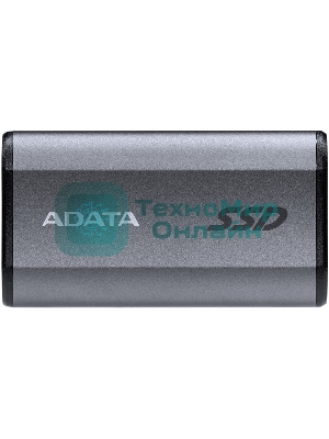 Внешний SSD ADATA Elite SE880, 500 Gb, USB 3.2 Gen 2x2 Type-C, R/W 2000/2000, серый