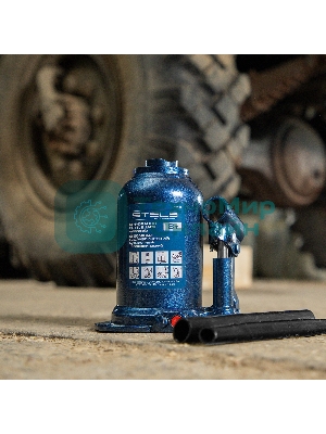 Домкрат гидравлический бутылочный телескопический Stels 8 т, подъем 180-410 мм