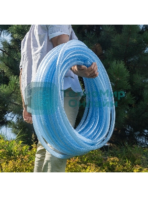 Шланг поливочный Palisad прозрачный армированный 3-х слойный, 3/4