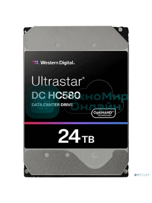 Жесткий диск WD SATA-III 24TB WUH722424ALE6L4 Server Ultrastar DC HC580 (7200rpm) 512Mb 3.5