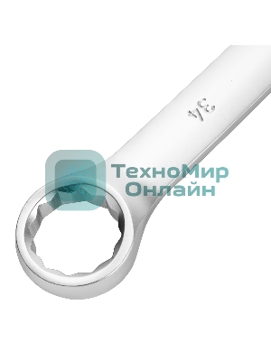 Ключ комбинированный 34мм, никелированный Сибртех