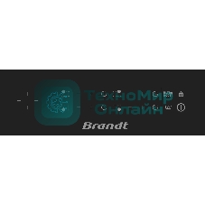 Индукционная варочная панель Brandt, 4 варочных зоны, 14 уровней мощности, индикация остаточного тепла, таймер, Ultraboost, черный