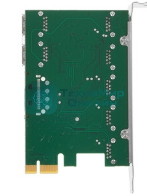 Контроллер ExeGate EXE-317 PCI-E 2.0, 5*USB 3.0 ext + 2*USB 3.0 int, разъем доп.питания (OEM)