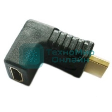 Удлинитель HDMI папа-мама угловой влево