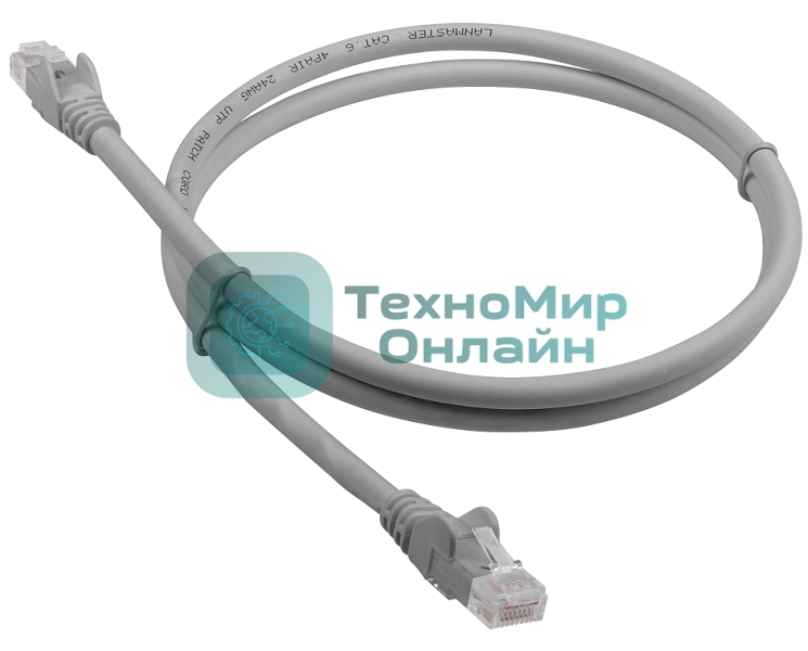 Патч-корд LANMASTER LSZH UTP cat.6, 7.0 м, серый