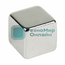 Неодимовый магнит куб Rexant 8х8х8 мм сцепление 3,7 кг (Упаковка 4 шт)