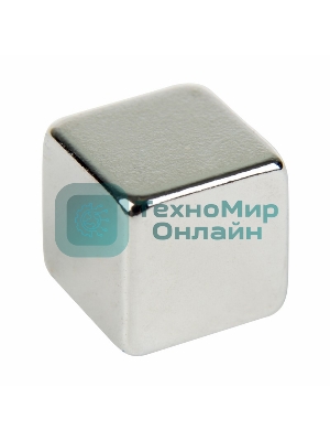 Неодимовый магнит куб Rexant 8х8х8 мм сцепление 3,7 кг (Упаковка 4 шт)