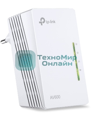 Сетевое оборудование TP-Link TL-WPA4220 300Mbps Wireless AV500 Powerline Extender, 500Mbps Powerline Datarate, 2 10/100Mbps Fast Ethernet ports, HomePlug AV, Plug and Play, WiFi Clone, Single Pack