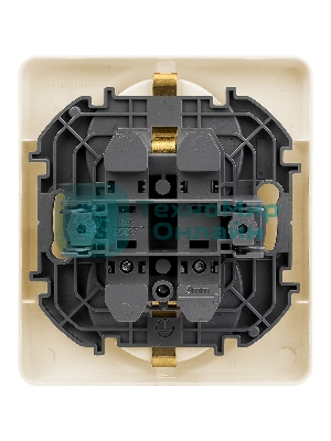 Розетка 2 x 2К+З немецкий стандарт 16А 250 В слоновая кость