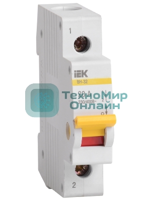 Выключатель нагрузки (мини-рубильник) IEK MNV10-1-032 ВН-32 1Р 32А