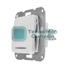 Выключатель Kranz DEA 1кл (инд) с/у 10А мех. белый (1/10/120)