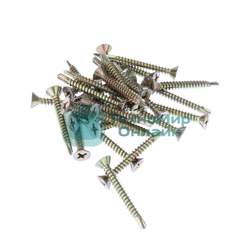 Саморез оконный Kranz сверло, 3.9х32, желтый цинк, упаковка поставщика (9 000 шт.)