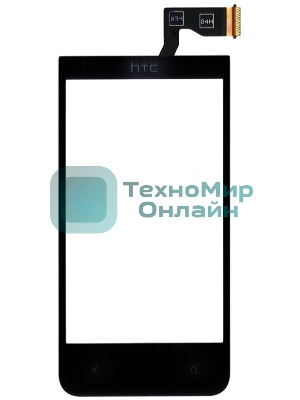Сенсорное стекло (тачскрин) для HTC Desire 300, черное