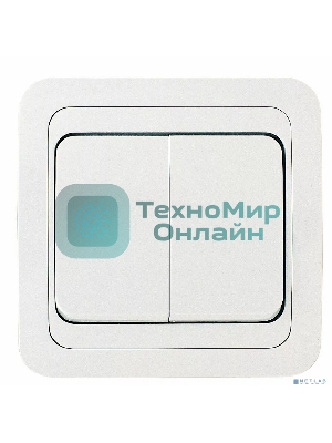 Выключатель 2-кл. Makel СП Mimoza 10А IP20 белый/белый