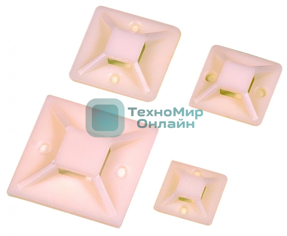 База монтажная самоклеющаяся Lanmaster TWT-CV-ATM20 (уп. 100 шт) белый