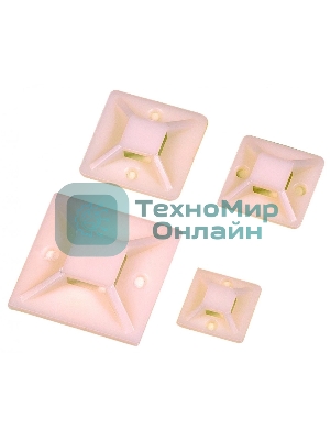 База монтажная самоклеющаяся Lanmaster TWT-CV-ATM20 (уп. 100 шт) белый