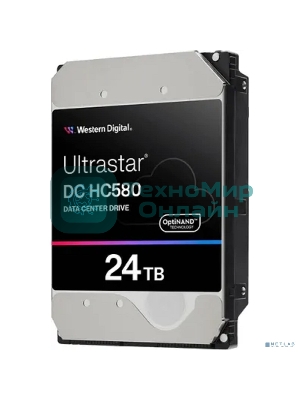 Жесткий диск WD SATA-III 24TB WUH722424ALE6L4 Server Ultrastar DC HC580 (7200rpm) 512Mb 3.5