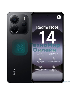 Смартфон Xiaomi Redmi Note 14, 8/256Gb, черный