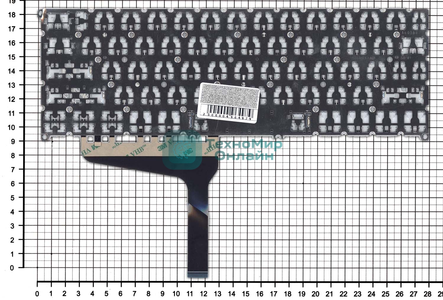 Клавиатура для ноутбука Acer Swift 7 SF714-52T черная