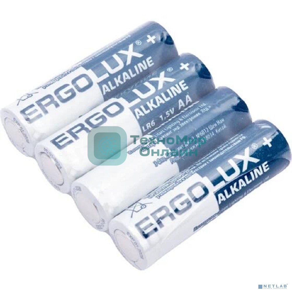 Элемент питания алкалиновый AA/LR6 1.5В Alkaline BP-20 ПРОМО (уп.20шт) Ergolux 14675