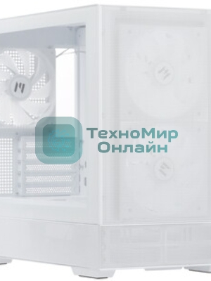 Компьютерный корпус ZALMAN P30 AIR, MATX, белый, WINDOW, 2xCombo (3.5'' or 2.5''), 3x2.5