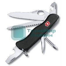 Нож перочинный Victorinox Trailmaster One Hand Wavy Edge (0.8463.MW3) 111мм 12функций черный карт.коробка