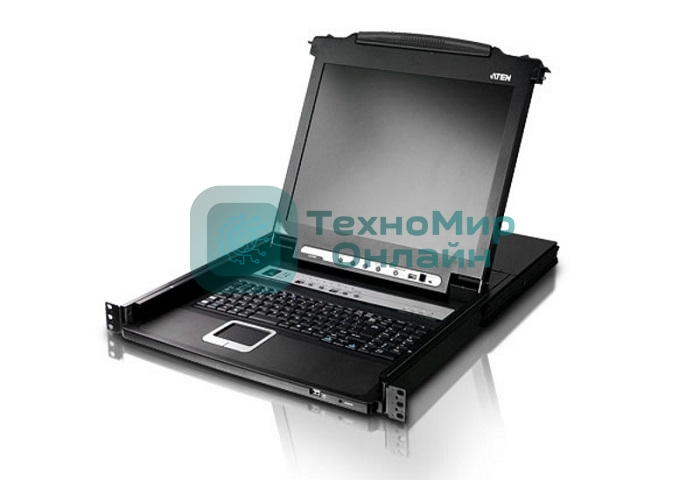 Коммутатор ATEN 16P CAT5 HIGH DENSITY DUAL RAIL LCD OVER IP 17INCH.