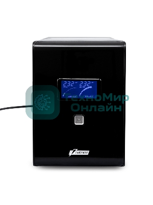 Источник бесперебойного питания Powerman Smart Sine 2000VA/1400W, 220V, Line-Interactive, LCD, Tower, Out: 4xShuko, черный*SmartSine2000