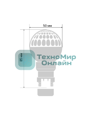 Лампа LED строб вместе с патроном для белт-лайта Ø50мм белая