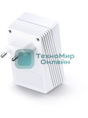 Сетевое оборудование TP-Link TL-WPA4220 300Mbps Wireless AV500 Powerline Extender, 500Mbps Powerline Datarate, 2 10/100Mbps Fast Ethernet ports, HomePlug AV, Plug and Play, WiFi Clone, Single Pack