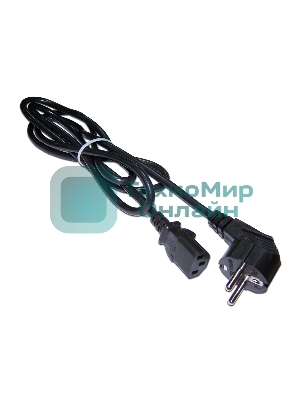 Провод Lanmaster LAN-PP13/SHA-2.0-BK проводник.:2 черный 2м