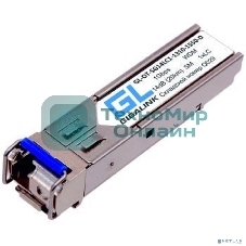 Сетевое оборудование GIGALINK GL-OT-SG14LC1-1550-1310-D Модуль SFP, WDM, 1Гбит/c, одно волокно SM, LC, Tx:1550/Rx:1310 нм, DDM, 14 дБ (до 20 км)