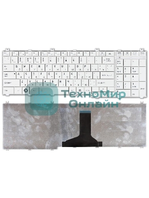 Клавиатура для ноутбука Toshiba Satellite C650 C660 L650 L670 L750 L750D белый