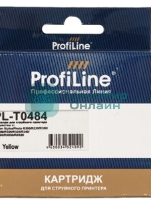 Картридж струйный ProfiLine PL-T0484 для принтеров Epson StylusPhoto R200/R220/R300/R300M/R320/R325/R340/RX500/RX600/RX620 Yellow водн