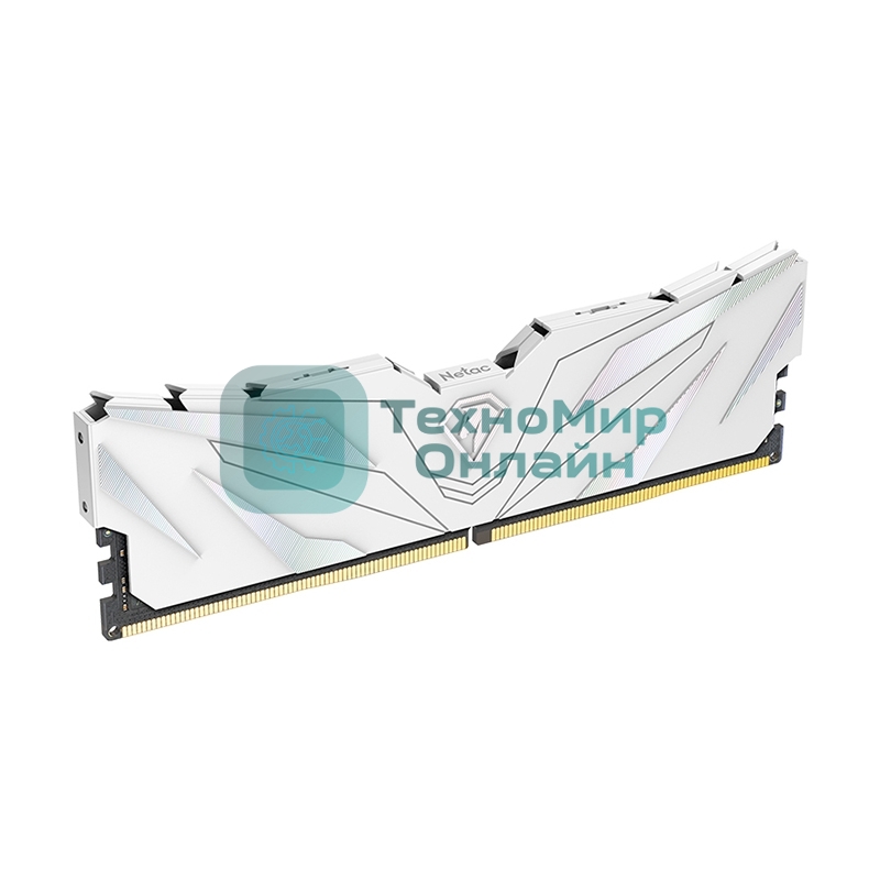 Оперативная память NETAC, DDR4, 8GB (1x8GB), 3200MHz, CL16, DIMM, с радиатором, белый