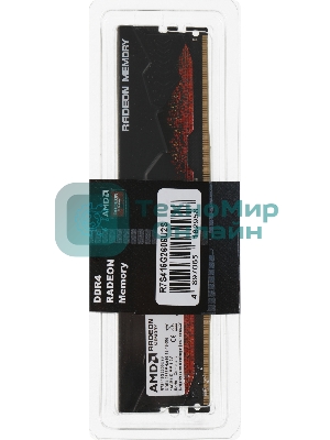 Оперативная память AMD Radeon R7, DDR4, 16GB, 2666MHz, CL16, DIMM, с радиатором, черный