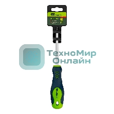 Отвертка Сибртех, PH2 х 100 мм, CrV, двухкомпонентная рукоятка