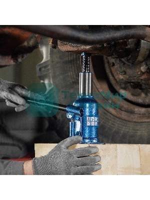 Домкрат гидравлический бутылочный телескопический Stels 8 т, подъем 180-410 мм