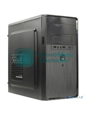 Компьютерный корпус Minitower ExeGate EX286424RUS BA-309-350W-8 (mATX, БП AA350 с вент. 8см, 2хUSB, HD аудио, черный)